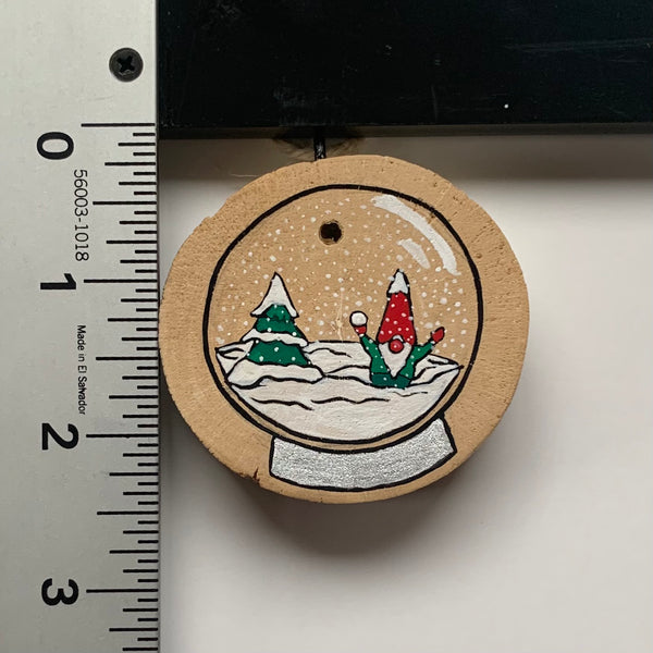 Snow Globe Gnome Ornament